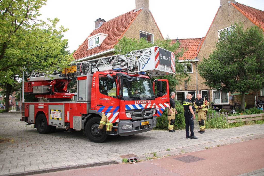 Brand in woning snel geblust