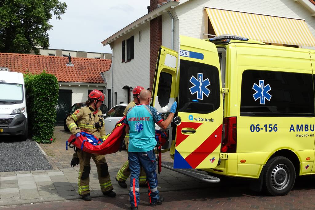 Persoon gewond door incident in garage