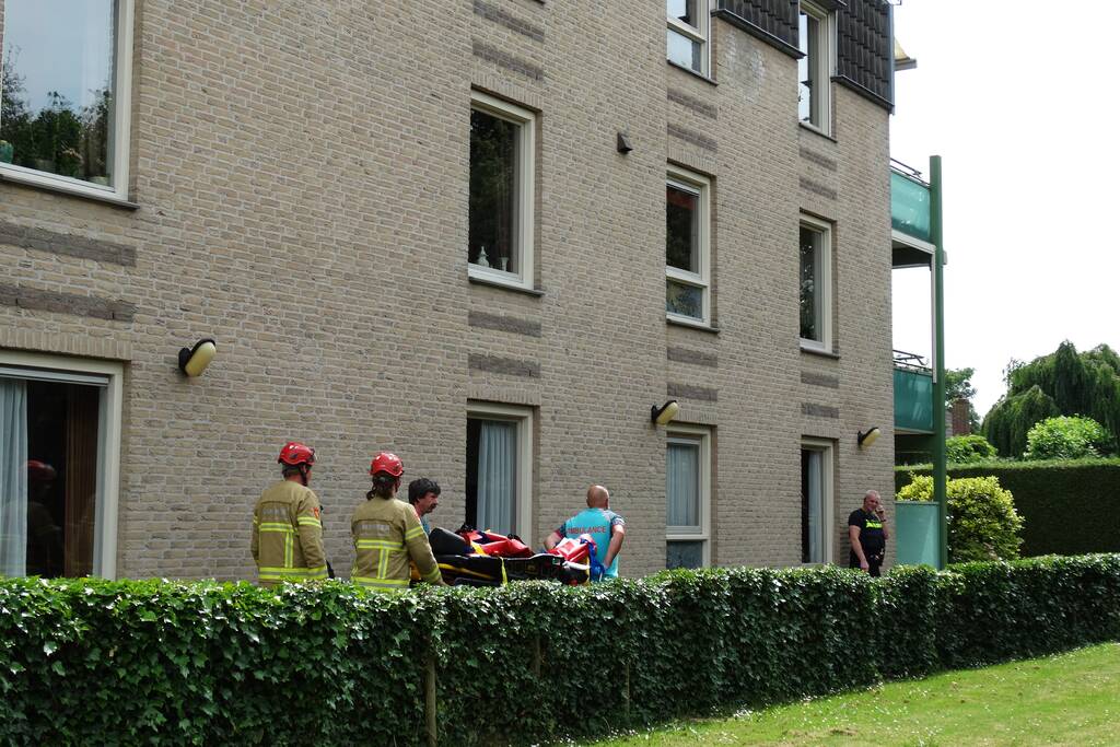 Persoon gewond door incident in garage