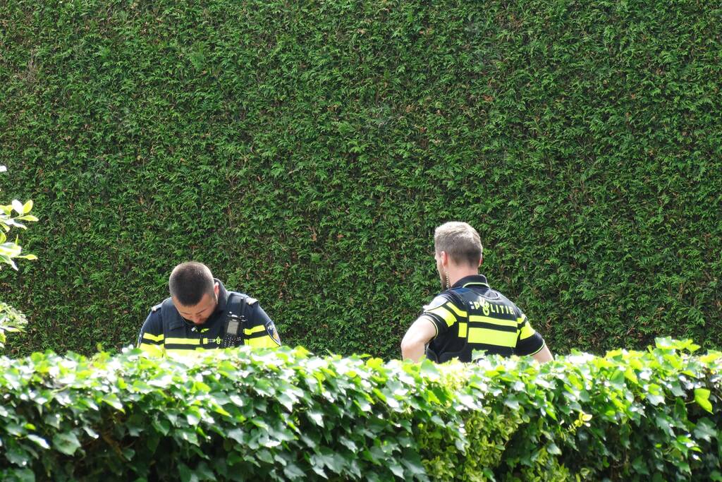 Persoon gewond door incident in garage