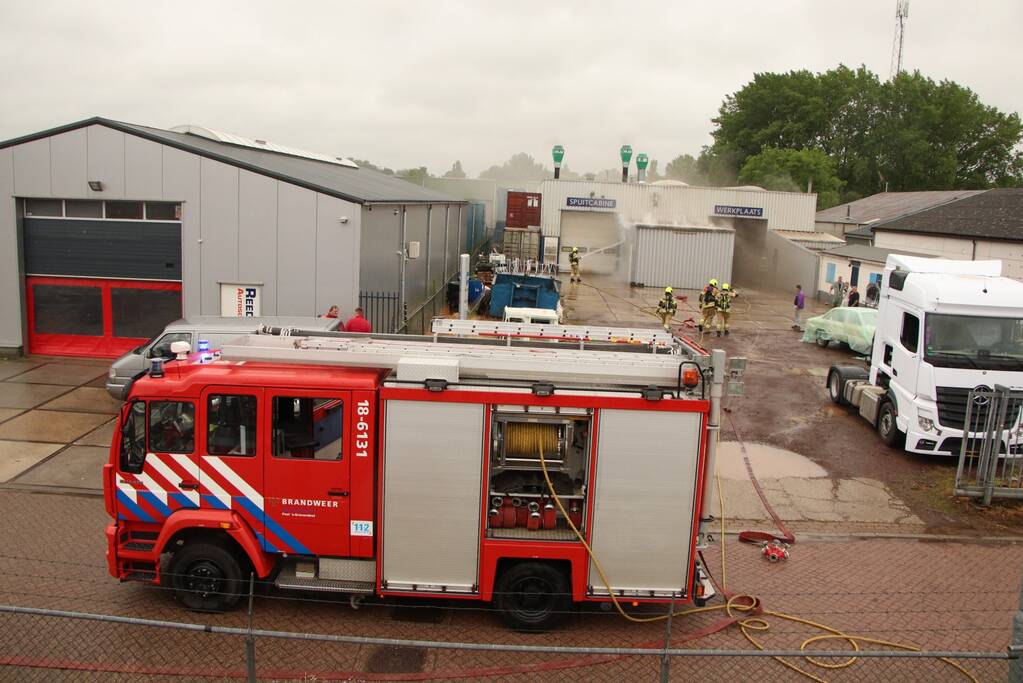 Brand bij schadehersteller Total Truck Care