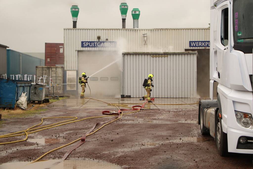 Brand bij schadehersteller Total Truck Care