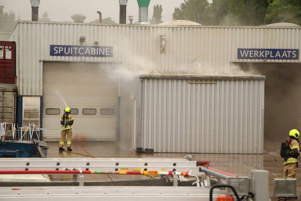 Brand bij schadehersteller Total Truck Care