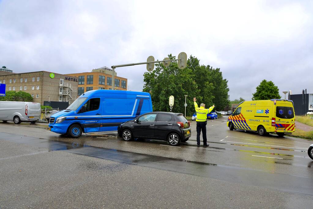 Schade bij aanrijding bij stoplicht