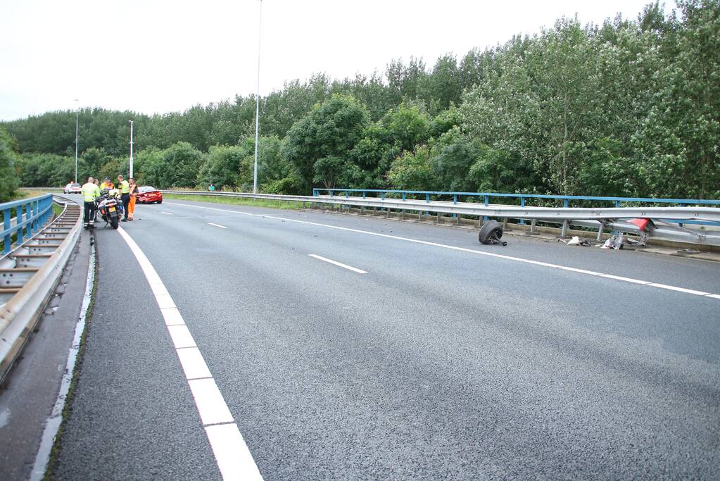 Sportwagen total-loss door eenzijdig ongeval