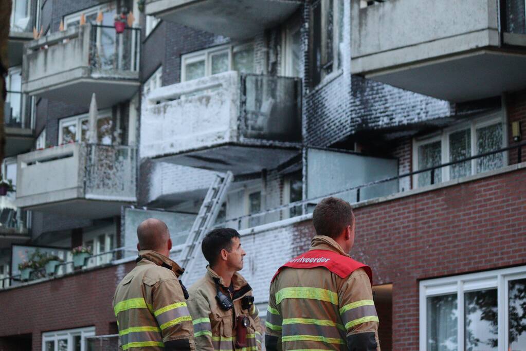 Grote brand in appartementencomplex