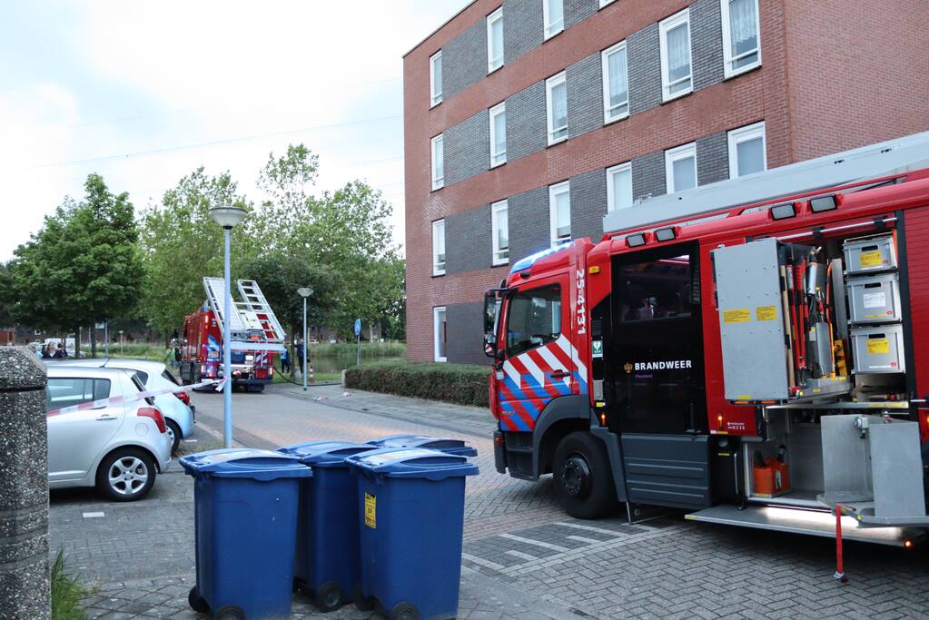 Grote brand in appartementencomplex