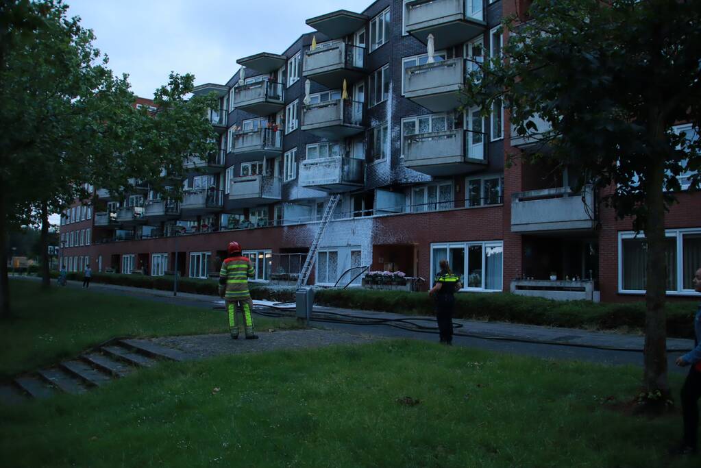 Grote brand in appartementencomplex