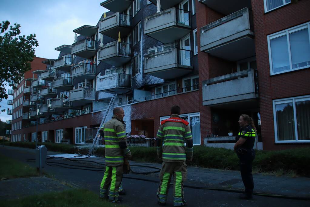 Grote brand in appartementencomplex