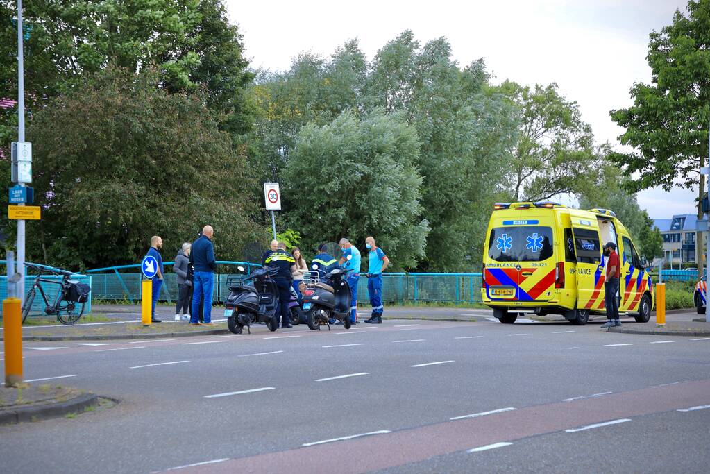 Brommerrijder gewond bij eenzijdig ongeval