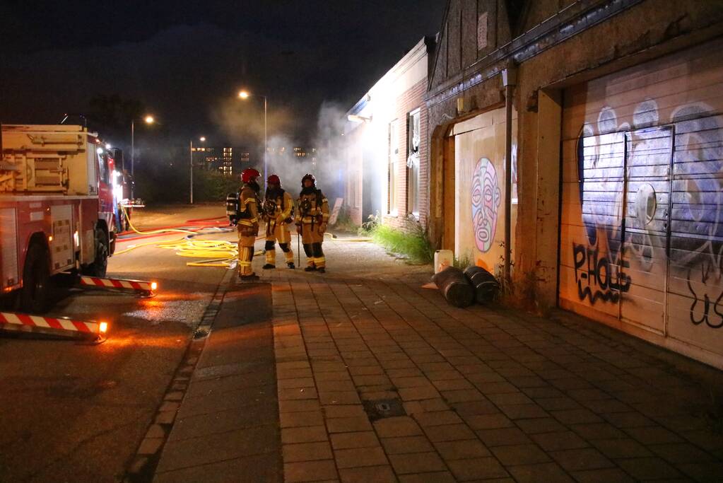 Brand in voormalig kantoorpand