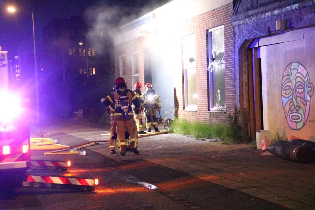 Brand in voormalig kantoorpand