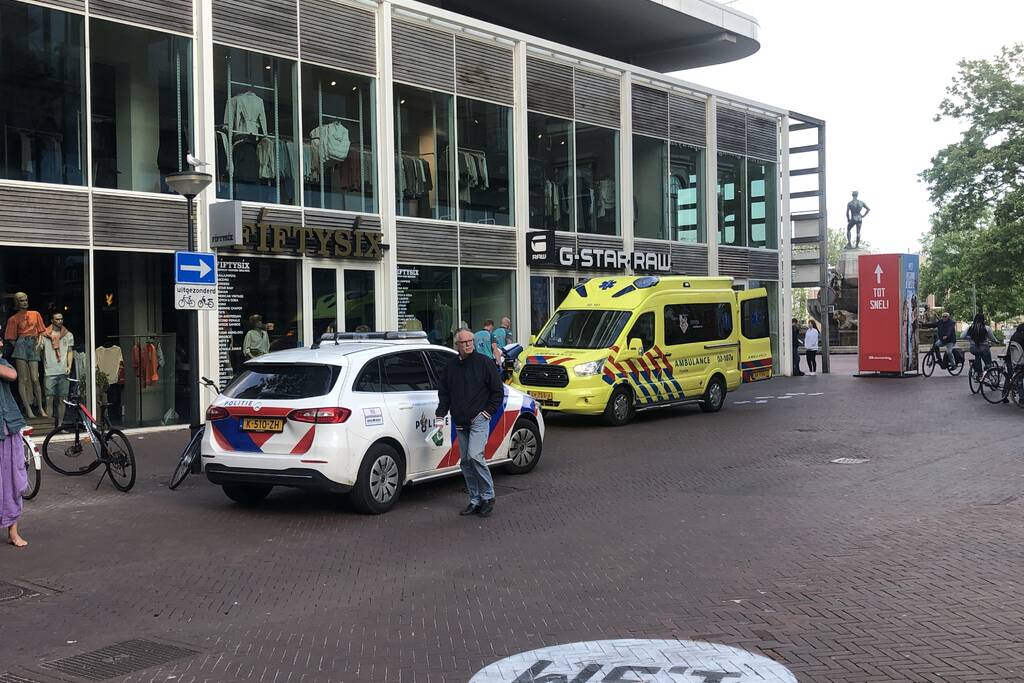 Fietsers ten val na botsing