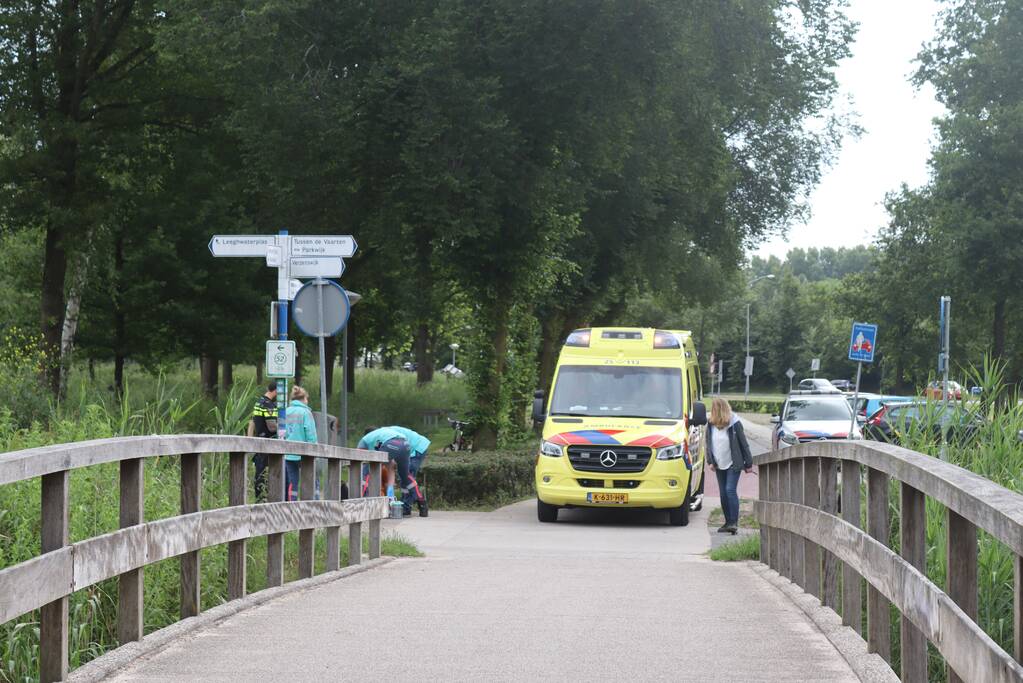 Fietser gewond na val op fietspad