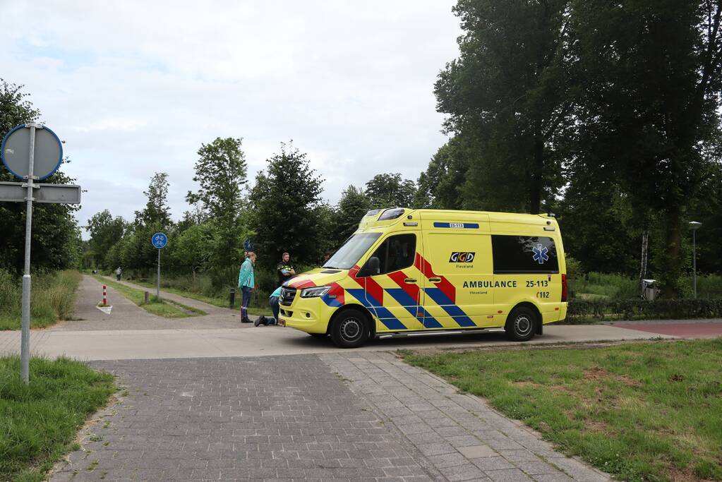 Fietser gewond na val op fietspad
