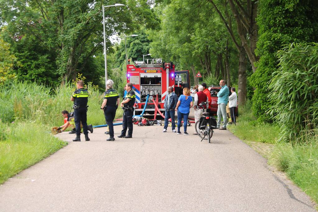Flinke schade aan dak na woningbrand