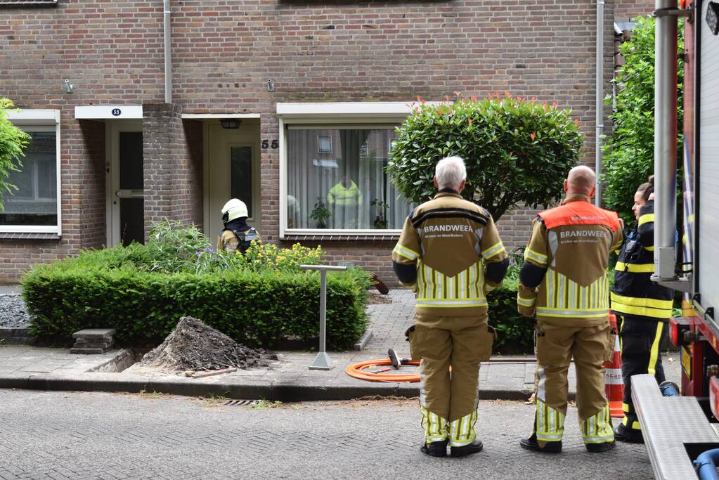 Bij aanleggen glasvezel is gasleiding geraakt