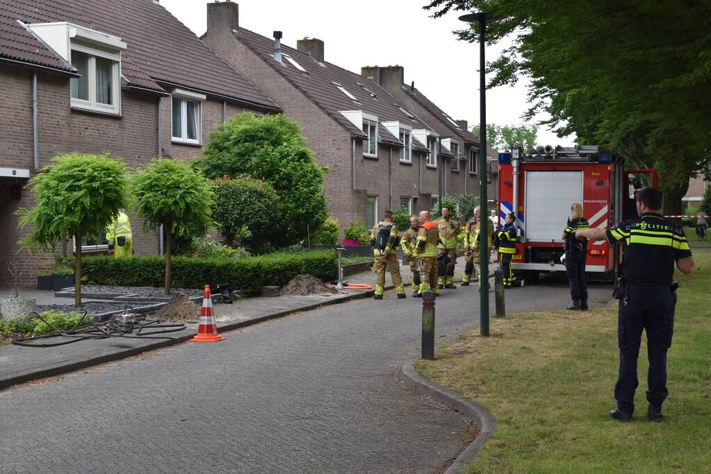 Bij aanleggen glasvezel is gasleiding geraakt