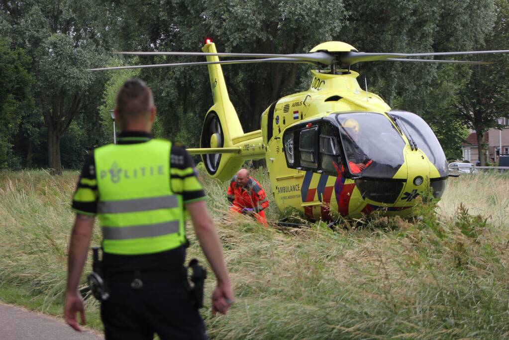 Traumahelikopter landt voor incident met baby