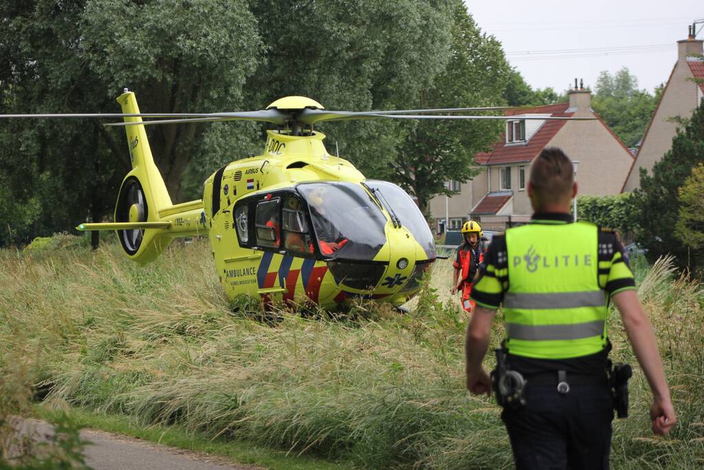 Traumahelikopter landt voor incident met baby