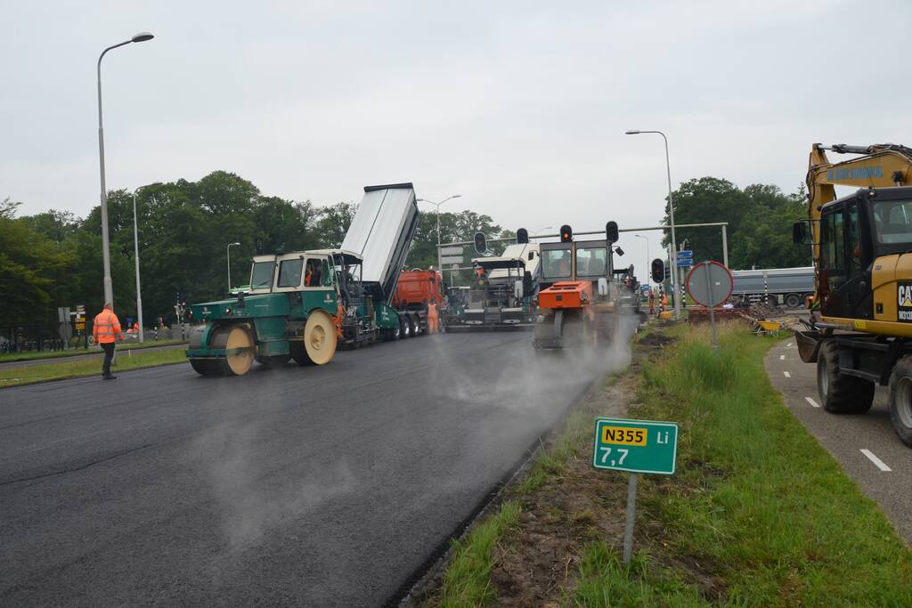 Kruispunt afgesloten door groot onderhoud