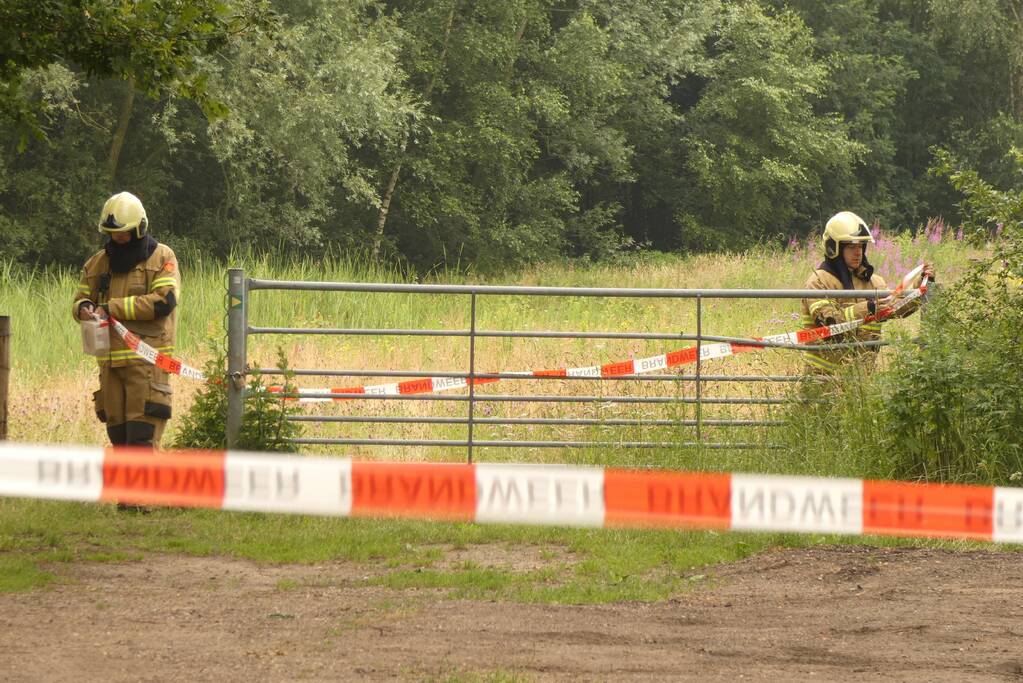 Brandweer doet onderzoek naar dumping in recreatiegebied