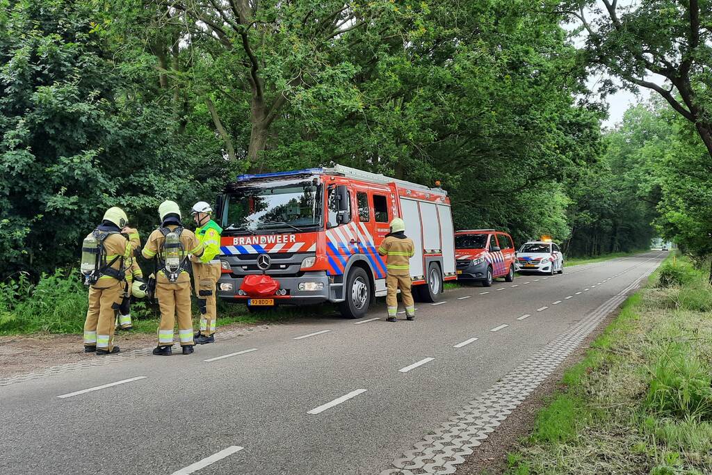 Brandweer doet onderzoek naar dumping in recreatiegebied