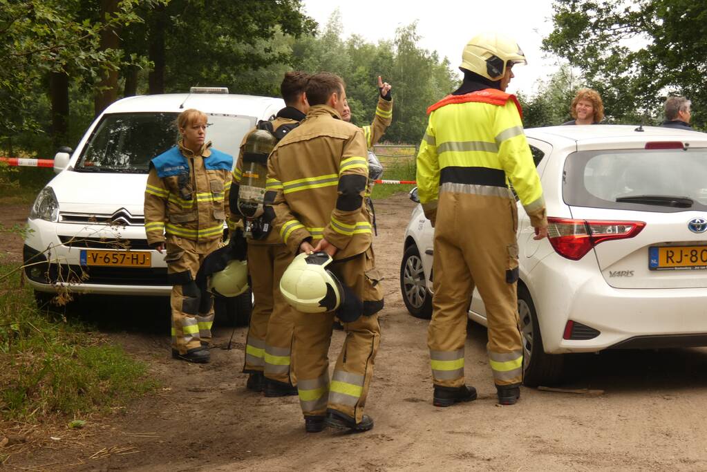 Brandweer doet onderzoek naar dumping in recreatiegebied