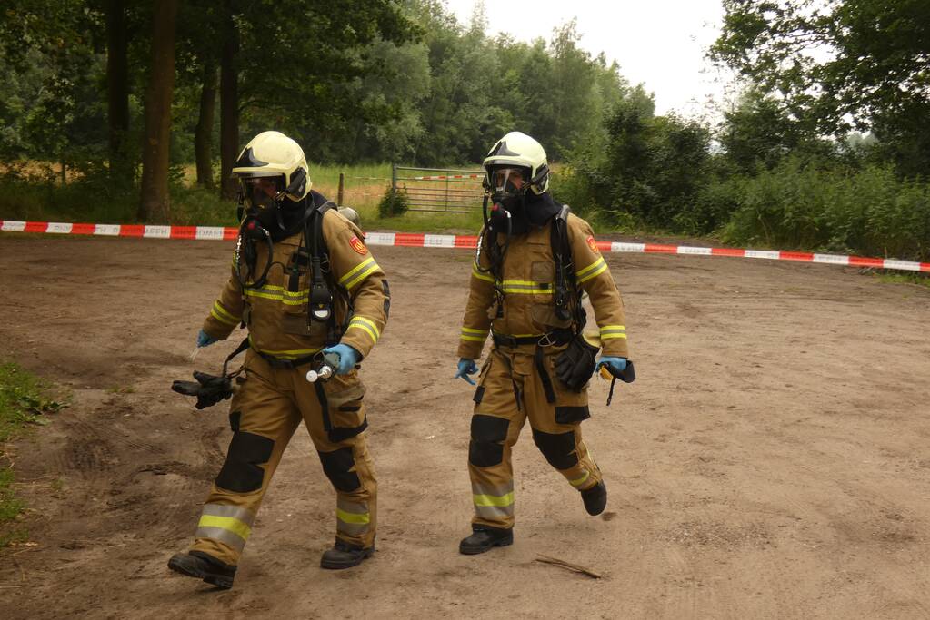 Brandweer doet onderzoek naar dumping in recreatiegebied