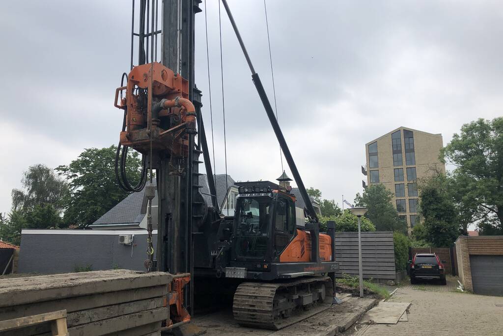 Scheur in waterleiding ontstaan