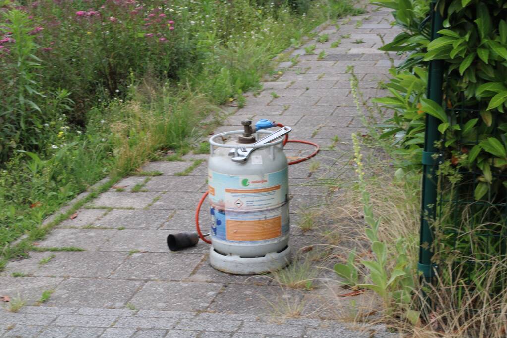 Gasbrander veroorzaakt schade aan schuur