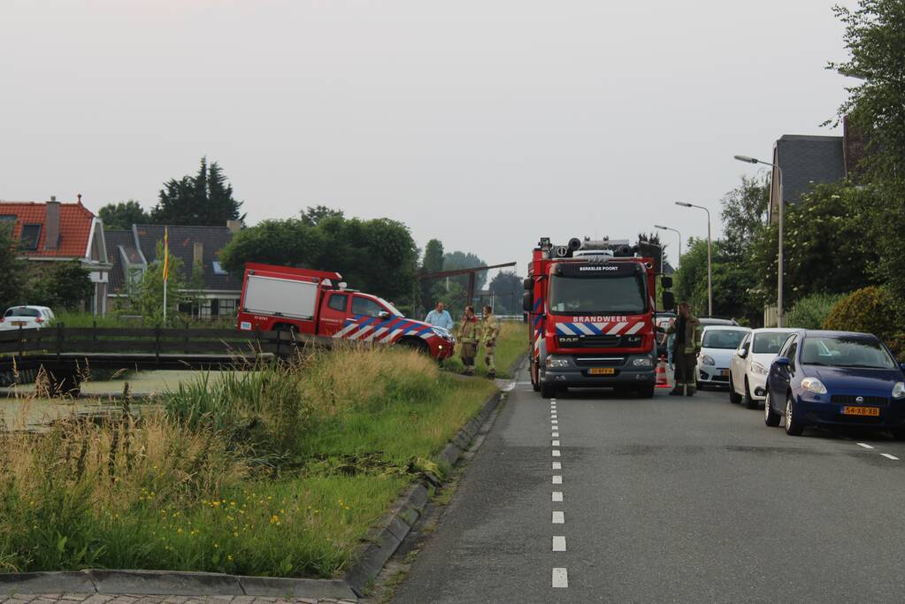 Brand in airco-unit van woning