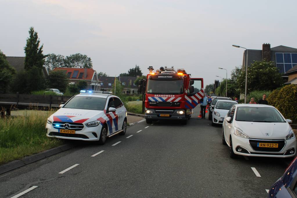 Brand in airco-unit van woning