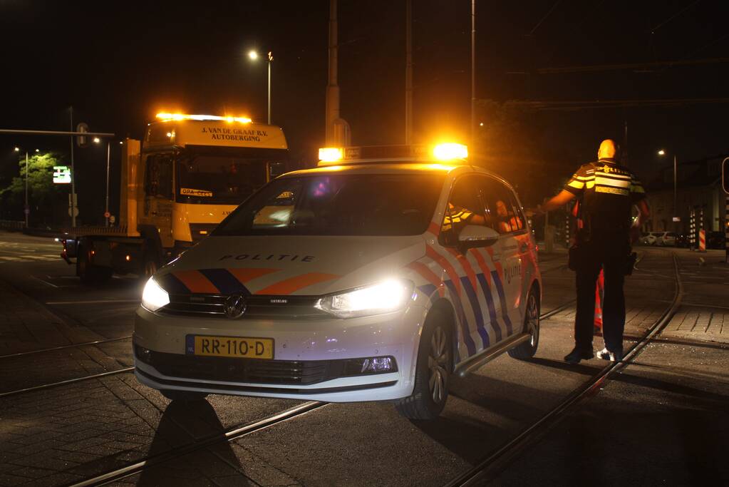 Personenauto total-loss door botsing