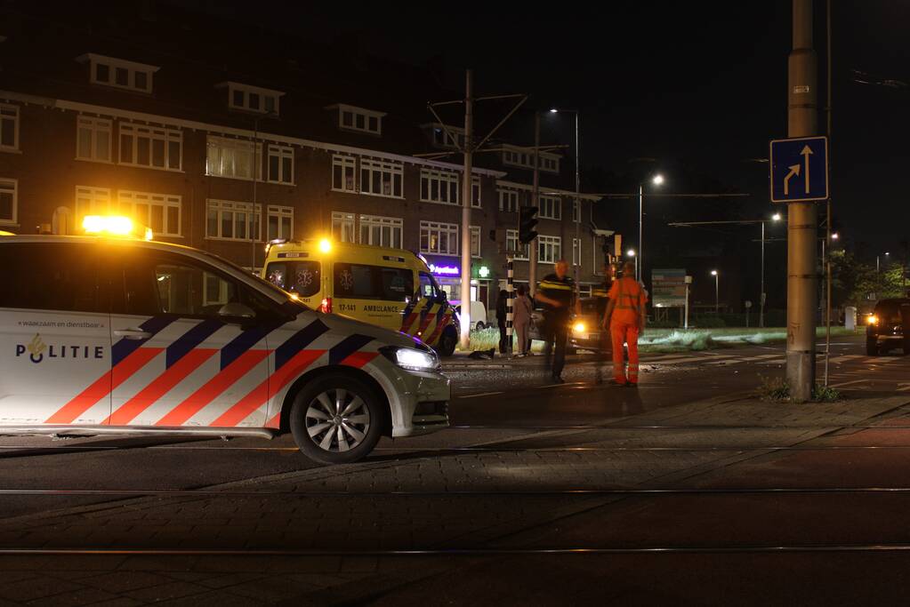 Personenauto total-loss door botsing