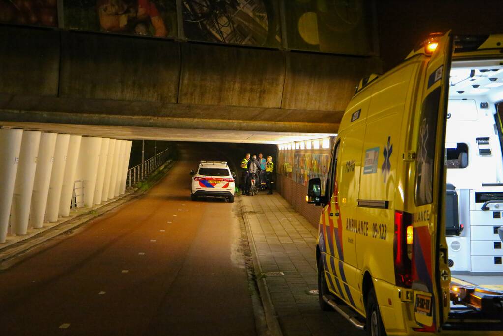 Beschonken fietser gewond door val