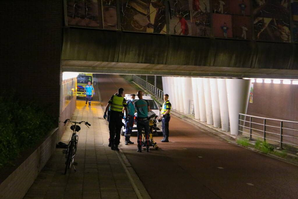Beschonken fietser gewond door val
