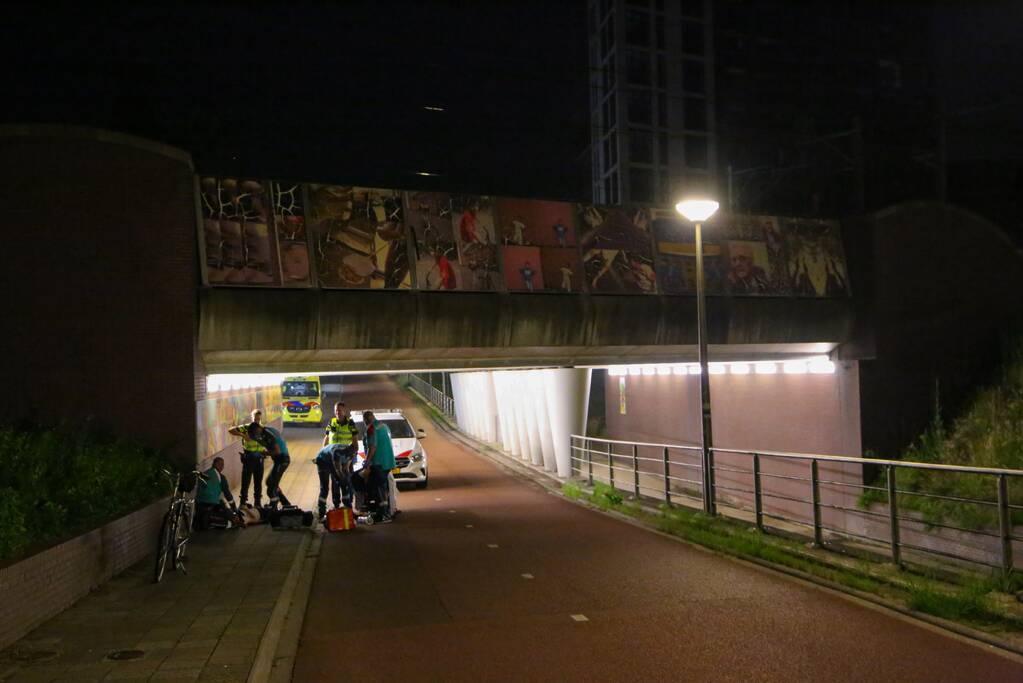 Beschonken fietser gewond door val