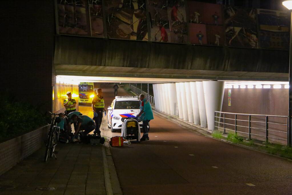 Beschonken fietser gewond door val