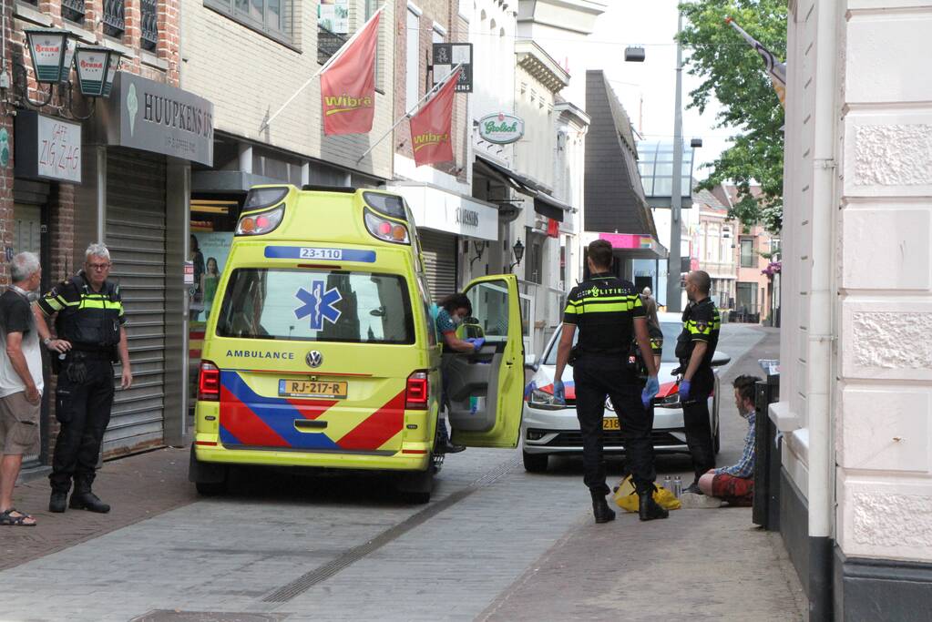 Beschonken man gewond na val