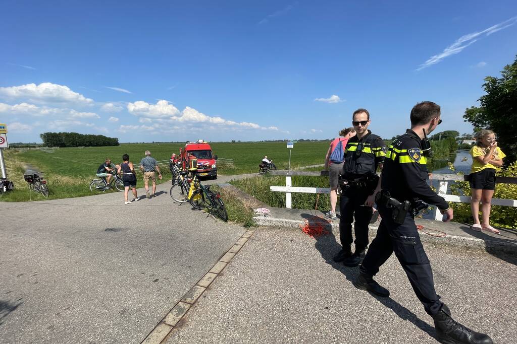 Magneetvissers vinden object in sloot