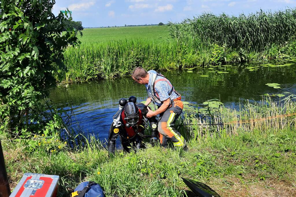 Magneetvissers vinden object in sloot