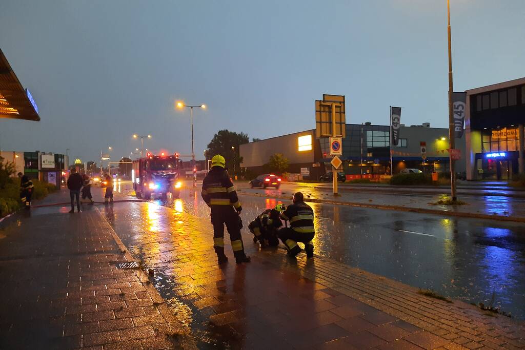 Wateroverlast na harde regenval