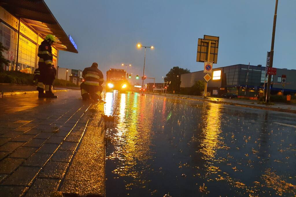 Wateroverlast na harde regenval
