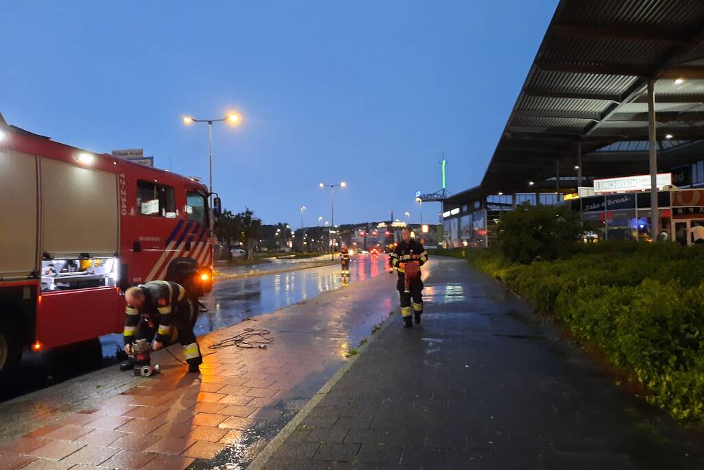 Wateroverlast na harde regenval