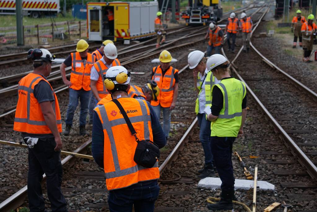 Trein ontspoort na vertrek