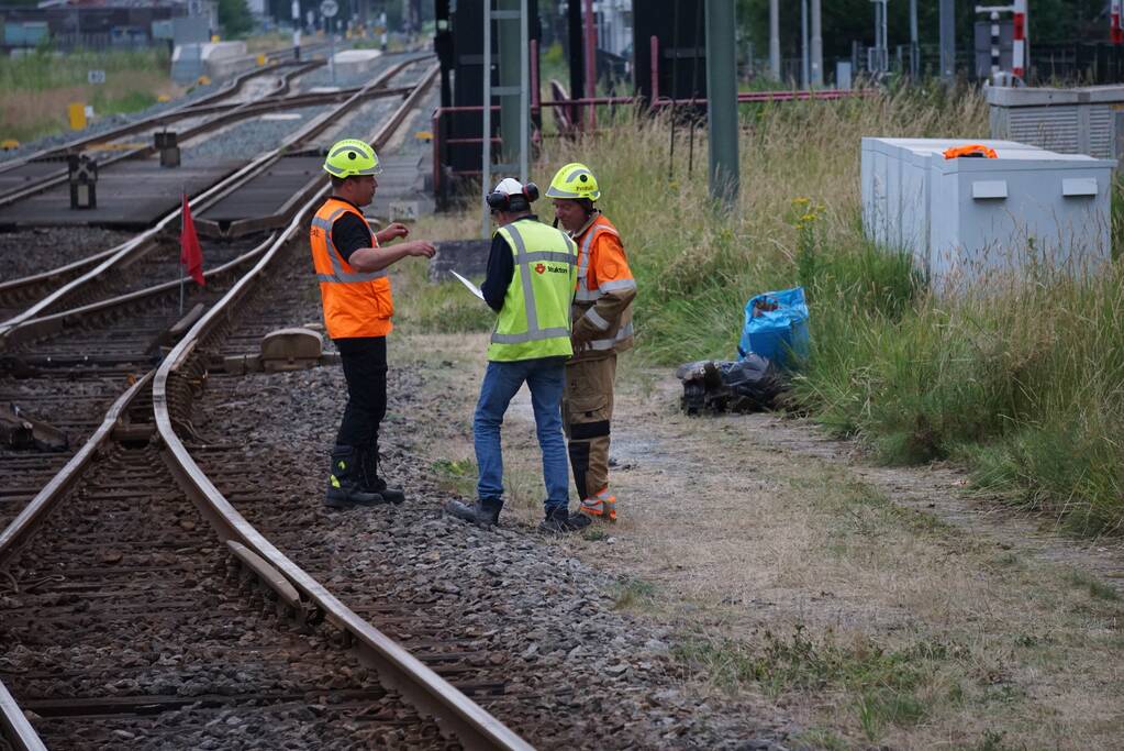 Trein ontspoort na vertrek
