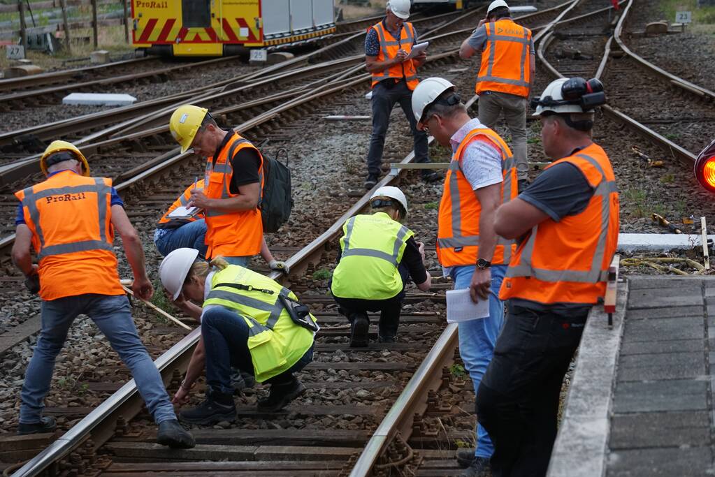 Trein ontspoort na vertrek