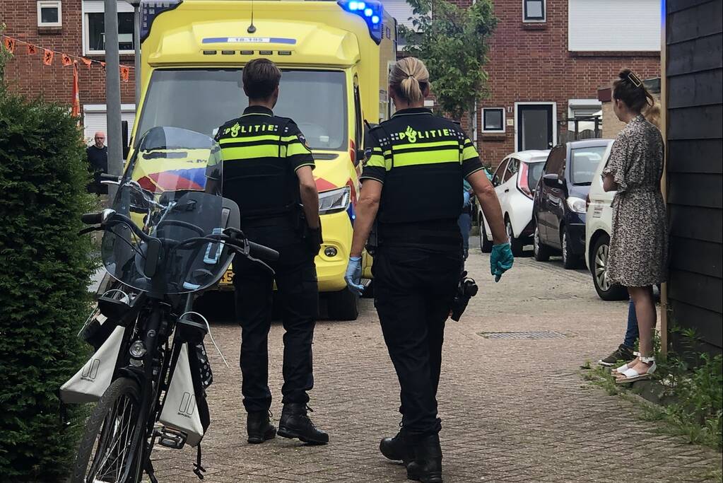 Traumahelikopter landt voor noodsituatie