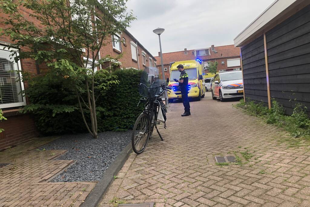 Traumahelikopter landt voor noodsituatie